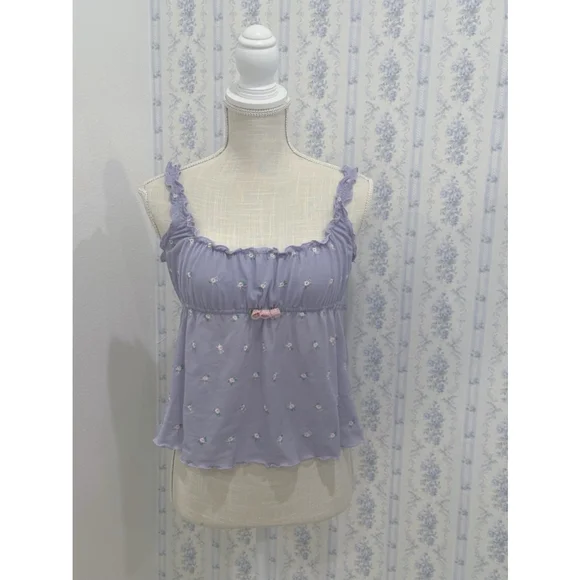 Vintage Victoria's Secret lilac rose cami top from 2004 - Picture 1 of 5